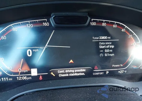 2021 BMW 540I xDrive z USA, uszkodzony, nr VIN WBA73BJ07MWW92452